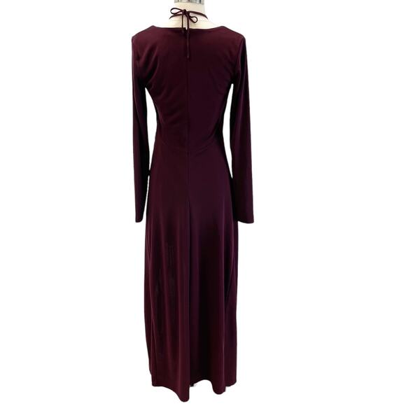 Nicholas Noel Womens US 4 Gown Maxi Dress Purple Center Cutout Special Occasion - Picture 3 of 11